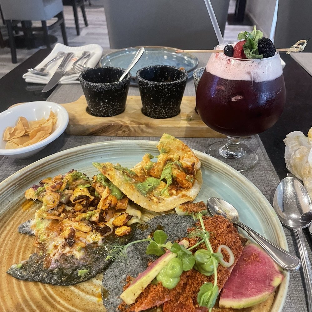 Marenca - Three different tacos : shrimp, seared ahi , octopus - Breakfast & Brunch Near Me - Tijuana, BCN Marenca - Three different tacos : shrimp, seared ahi , octopus - Breakfast & Brunch Near Me - Tijuana, BCN