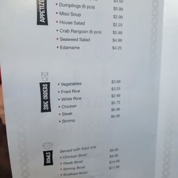 Japanese Cuisine - Menu apps and sides - Japanese Near Me - Benson, North Carolina