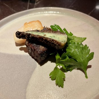 Provenance - Scallop, blood sausage, and morel mushrooms - another one of my favorites! - French Near Me - Philadelphia, Pennsylvania Provenance - Scallop, blood sausage, and morel mushrooms - another one of my favorites! - French Near Me - Philadelphia, Pennsylvania