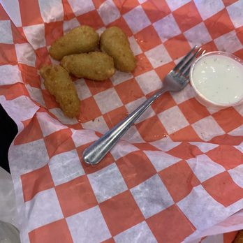 Space Aliens Bar & Grill - Cheddar Cheese Rockets (half eaten) - Barbeque Near Me - Albertville, Minnesota Space Aliens Bar & Grill - Cheddar Cheese Rockets (half eaten) - Barbeque Near Me - Albertville, Minnesota