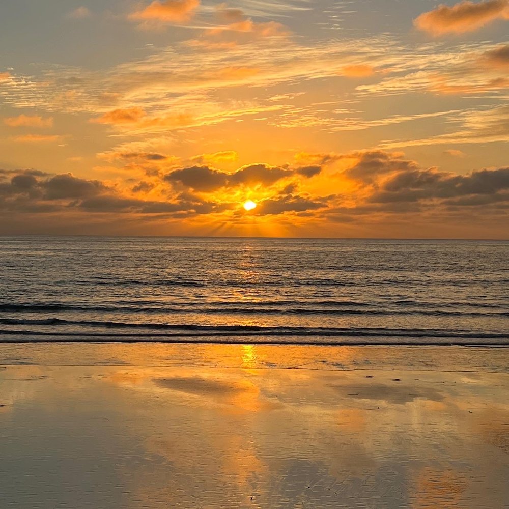 Surfhouse - Sunset from one of the nearby beaches - Surfing Near Me - Encinitas, California