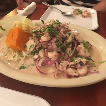 Sabor a Perú - Ceviche De Pescado Y Pulpo Good sized serving! - Peruvian Near Me - Miami, Florida Sabor a Perú - Ceviche De Pescado Y Pulpo Good sized serving! - Peruvian Near Me - Miami, Florida