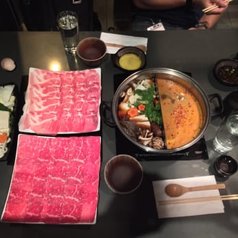 Nabe - Kurobuta pork and wagyu beef with sukiyaki and spicy miso - Hot Pot Near Me - San Francisco, California