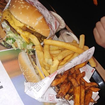 Habit Burger & Grill - Double char with half and half fries - Burgers Near Me - Gilroy, California