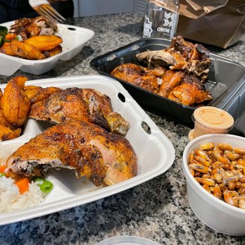 Spin Pollo - 1/2 Chicken Regular + Cancha (Peruvian-Style Corn Nuts) - Peruvian Near Me - Alexandria, Virginia