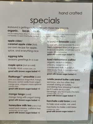 Menu photo 3 Skybound Coffee & Dessert Lounge San Diego, CA