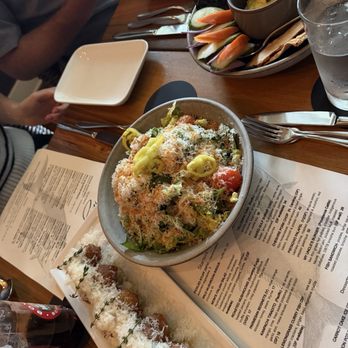 Indigenous Restaurant - Fritters, salad, fish dip - New American Near Me - Sarasota, Florida