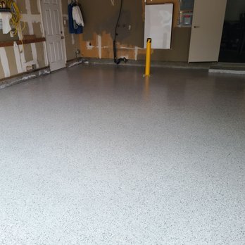 Arceo Epoxy Concrete Coatings - Epoxy Lunar Flake - Flooring Near Me