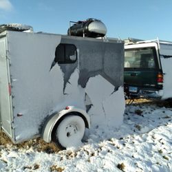 George's Repair Shop - Wind driven snow 70 west