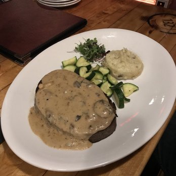 Fahrenheit 132 - The Meatloaf which had a combination of venison, boar, and bison. AMAZING! - Steakhouses Near Me - Fredericksburg, Virginia