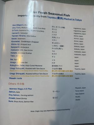 Menu photo 1 Yoshi's Japanese Restaurant Dublin, OH Menu photo 1 Yoshi's Japanese Restaurant Dublin, OH