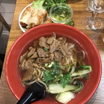 Happy Nouilles - Beef ramen with chicken egg rolls - Chinese Near Me - Paris, 75 Happy Nouilles - Beef ramen with chicken egg rolls - Chinese Near Me - Paris, 75