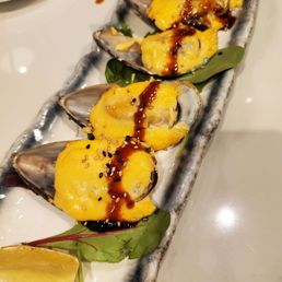 Baked Green Mussels