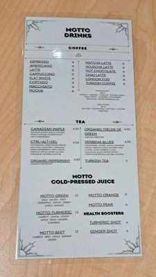 Menu photo 2 Motto Toronto, ON