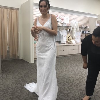 David's Bridal - Front of the dress before alterations - Bridal Near Me - Henderson, Nevada David's Bridal - Front of the dress before alterations - Bridal Near Me - Henderson, Nevada