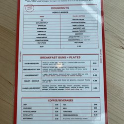 Hero Doughnuts & Buns - Menu