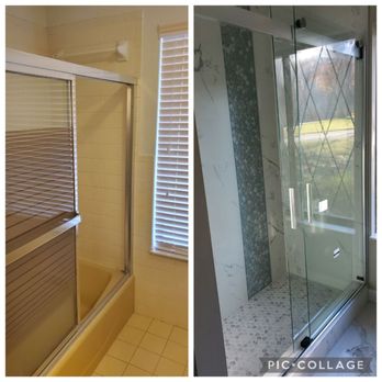 T & S Construction - Before and after bathroom remodel - Cabinetry Near Me T & S Construction - Before and after bathroom remodel - Cabinetry Near Me