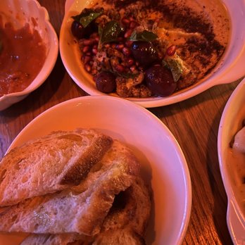 Bar Mordecai - Roasted cauliflower with hummus and bread - Bars Near Me - Toronto, Ontario