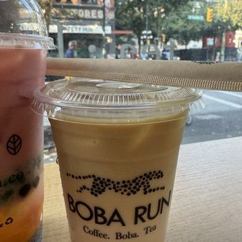 Boba Run - Peach oolong Mille tea with boba - Bubble Tea Near Me - Vancouver, British Columbia Boba Run - Peach oolong Mille tea with boba - Bubble Tea Near Me - Vancouver, British Columbia
