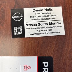 Nissan South Morrow - Mr.  Dwain Nails did a awesome job. He will get you in a car he's gonna work it.