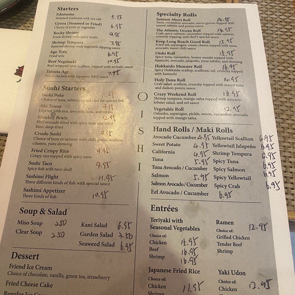 Oishi Omakase - Regular menu - you have to ask for it - 06/19/2025 - Sushi Bars Near Me - Long Beach, New York Oishi Omakase - Regular menu - you have to ask for it - 06/19/2025 - Sushi Bars Near Me - Long Beach, New York