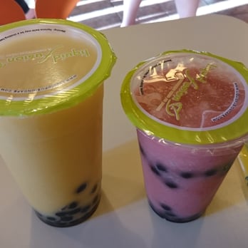 Liquid Fusion Cafe - Large mango w/ tapicoa, regular strawberry watermelon w/ tapicoa - Coffee & Tea Near Me - Northbrook, Illinois