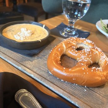 Fig & Barrel - Pretzel and mustard cheese. (Not a fan) - Whiskey Bars Near Me - York, Pennsylvania