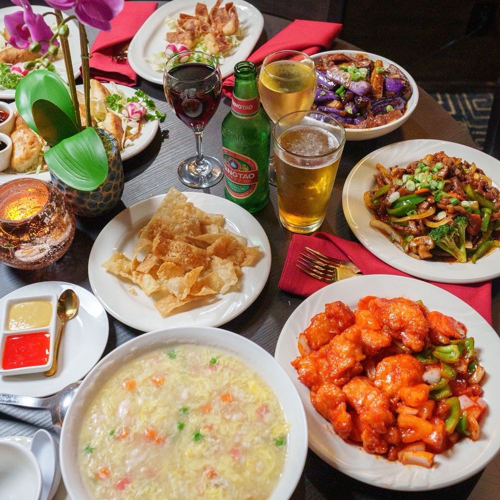 Chin's Szechwan - Encinitas - Szechwan eggplant, sweet and sour chicken, eggflower soup, and cream cheese wontons - Chinese Near Me - Encinitas, California Chin's Szechwan - Encinitas - Szechwan eggplant, sweet and sour chicken, eggflower soup, and cream cheese wontons - Chinese Near Me - Encinitas, California