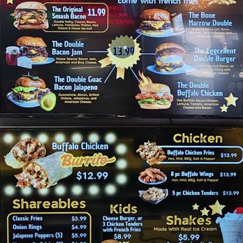Smash Bacon - Menu screens - Burgers Near Me - National City, California Smash Bacon - Menu screens - Burgers Near Me - National City, California
