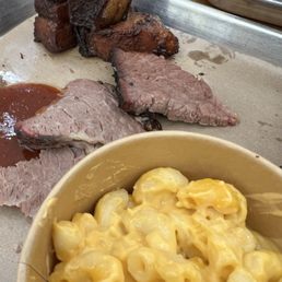 Mac n Mac & Cheese, Brisket, Pork Belly Burnt Ends Mac n Mac & Cheese, Brisket, Pork Belly Burnt Ends
