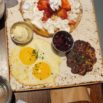 First Watch - Trifecta with th Belgian waffle - Breakfast & Brunch Near Me - Tucson, Arizona