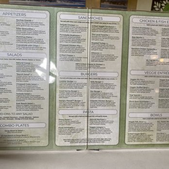 Natural Cafe - Menu 06/2023 - Salad Near Me - Goleta, California