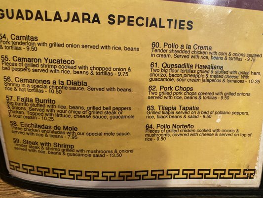 Menu photo 2 Guadalajara Jalisco Pell City, AL Menu photo 2 Guadalajara Jalisco Pell City, AL