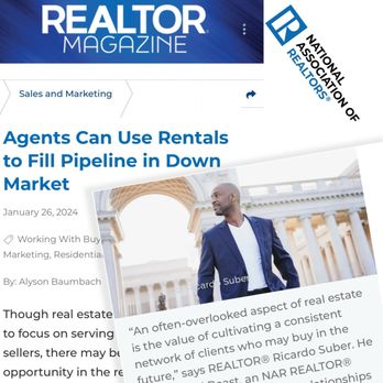 Ricardo Suber - Exp realty - Ricardo Suber featured in REALTOR Magazine, February 2024: https://www.nar.realtor/magazine/real-estate-news/sales-marketing/agents-can-use- - Real Estate Agents Near Me Ricardo Suber - Exp realty - Ricardo Suber featured in REALTOR Magazine, February 2024: https://www.nar.realtor/magazine/real-estate-news/sales-marketing/agents-can-use- - Real Estate Agents Near Me