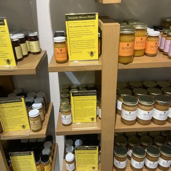 Bjorn's Colorado Honey - Honey with healing ingredients- placards explaining what each offers. - Honey Near Me - Denver, Colorado