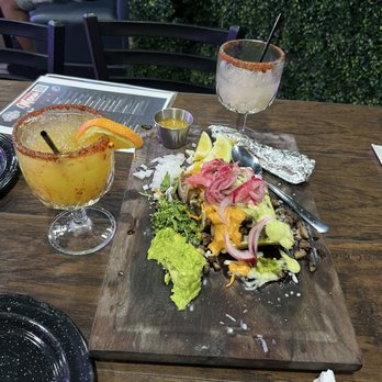 Compadres Cantina - Bone Marrow Tacos. Drinks: Mango and Guava Margaritas - Mexican Near Me - Ontario, California