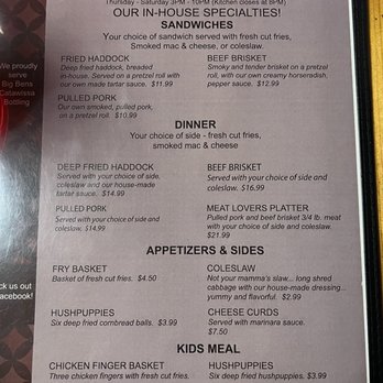 Susquehanna Smokehouse - Menu - Diners Near Me - Milton, Pennsylvania Susquehanna Smokehouse - Menu - Diners Near Me - Milton, Pennsylvania