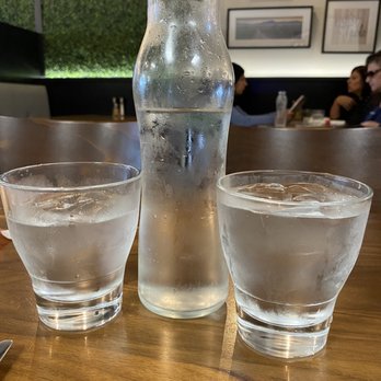Bread & Roses - Water glasses and canister - Breakfast & Brunch Near Me - Shelby Township, Michigan