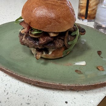 Moo Creamery - Mushroom Gruyère burger - Burgers Near Me - Bakersfield, California Moo Creamery - Mushroom Gruyère burger - Burgers Near Me - Bakersfield, California