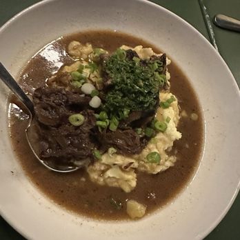 Hazel - Braised Pot Roast-Caramelized onion jus, smashed yukon potatoes, horseradish crème fraiche - Pizza Near Me - Occidental, California Hazel - Braised Pot Roast-Caramelized onion jus, smashed yukon potatoes, horseradish crème fraiche - Pizza Near Me - Occidental, California