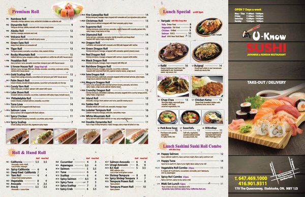 Menu photo 2 U-Know Sushi Toronto, ON