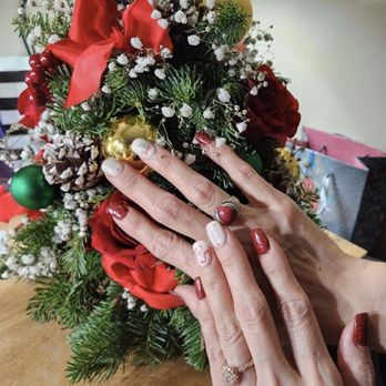 Ocean Nails & Spa - Christmas Nails done by Thai. Beautiful job! - Nail Salons Near Me - Boise, Idaho Ocean Nails & Spa - Christmas Nails done by Thai. Beautiful job! - Nail Salons Near Me - Boise, Idaho