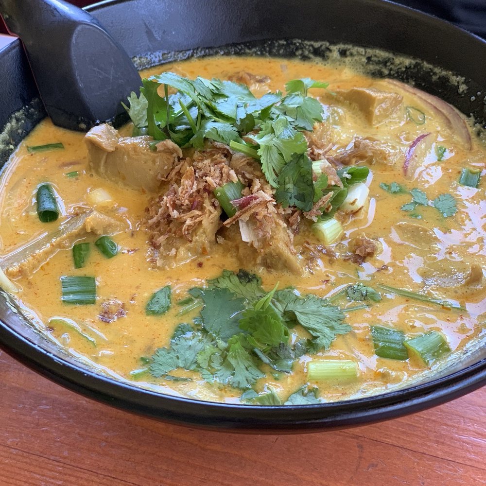 Thai Elephant Restaurant - Khao Soi with Mock Duck - Thai Near Me - Atascadero, California