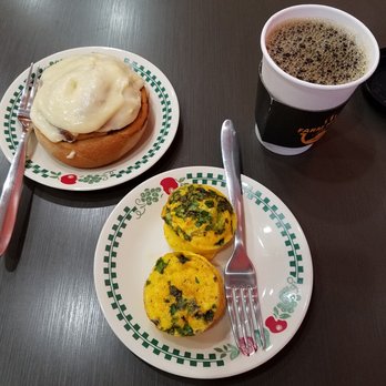 Farm House Brew - Cinnamon Roll, Farm Fresh Egg Bites (2 per order) and coffee - Coffee & Tea Near Me - Monrovia, Indiana