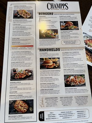 Menu photo 2 Champps Eden Prairie, MN Menu photo 2 Champps Eden Prairie, MN