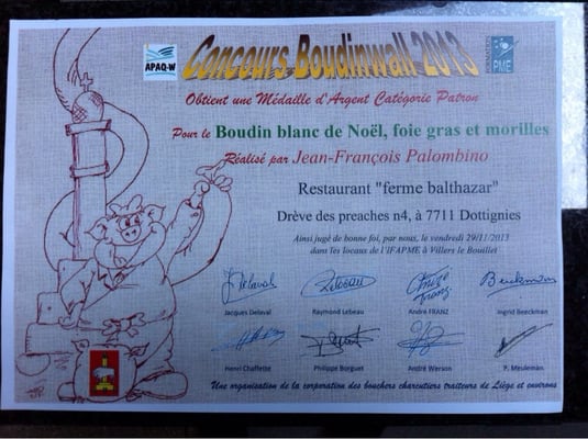 Menu photo 5 Ferme Balthazar Mouscron, WHT