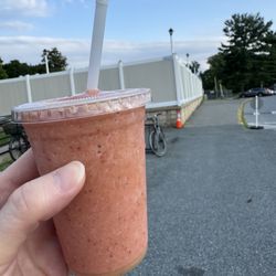 Strawberry-banana smoothie! (At the Y in Bethesda)