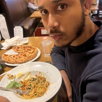 Pinocchio's Pizza - that look when someone tries to steal your Shrimp Mushroom Linguini - Pizza Near Me - Pasadena, California Pinocchio's Pizza - that look when someone tries to steal your Shrimp Mushroom Linguini - Pizza Near Me - Pasadena, California