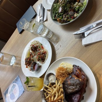 Earls Kitchen + Bar - Half chicken + ribs, Vegan Mother Earth Bowl, passion fruit mule - Cocktail Bars Near Me - Plano, Texas