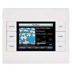 Aspen Home Electronics - Universal Remote Control Keypad can even display the weather forcast in addition to operating the sound system.